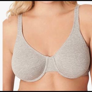 2 New Fruit of the Loom,Unlined Underwire Bra,34 B